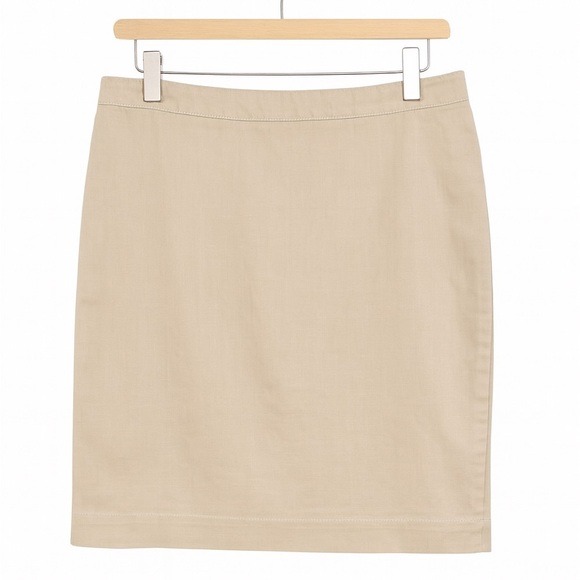 Loft Women's Size 12 Tan Lined Pencil Skirt Classic Versatile Work Casual - Picture 1 of 2